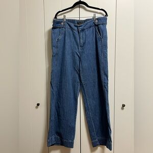 Rachel Roy jeans with pinstripe Wideleg size XL